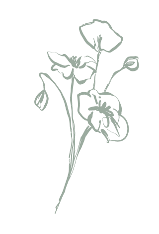green flower flipped